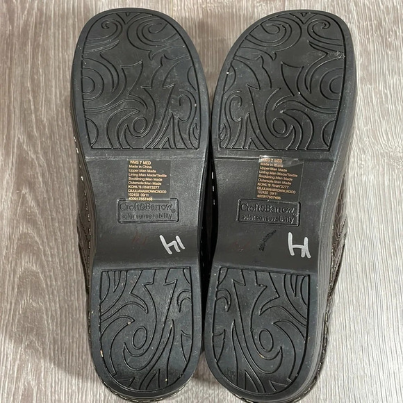 Croft & Barrow Juliana Brown Patent Faux Croc Clog Mule Sole (Sense) Abi… - Picture 7 of 15